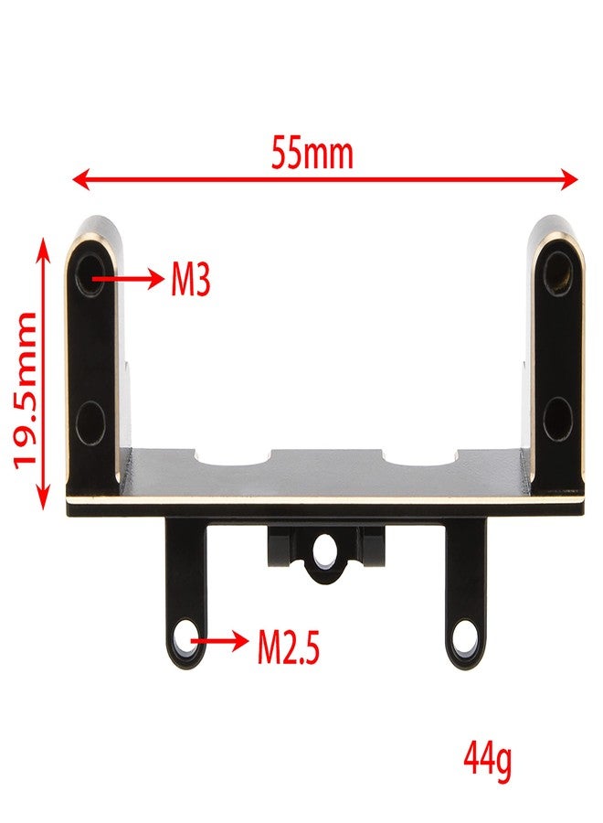 MEUS RACING حامل سيرفو نحاسي أفقي من MEUS RACING UTB18، وزن 40 غرام، لعربة Axial UTB18 Capra Trail Buggy، رقم القطعة AXI212009، قطع غيار مُحسّنة، أسود - Image 2